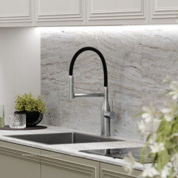 Смеситель для кухонной мойки Sancos Pride SC4011BNG нержавеющая сталь