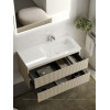 Тумба с раковиной Sancos Snob R 100 см SNR100RCE правая, beige soft