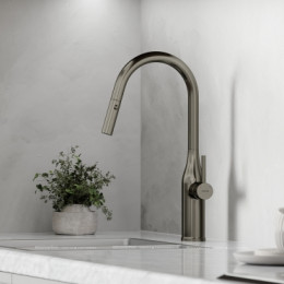 Смеситель для кухонной мойки Sancos Grand SC4002GG вороненая сталь