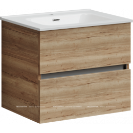 Тумба с раковиной Sancos Urban, 59 см., ламинат коричневый, UR60EG