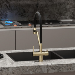 Смеситель для кухонной мойки Sancos Dora SC4003BG брашированное золото