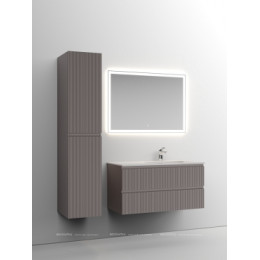 Тумба с раковиной Sancos Snob T 100 см SNT100RSM правая, doha soft