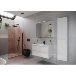 Тумба с раковиной Sancos Libra, 89 см., эмаль белый, LB90W