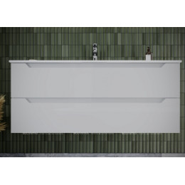 Тумба с раковиной Sancos Norma 2.0, 119 см., ламинат белый NR2.0120-1W,