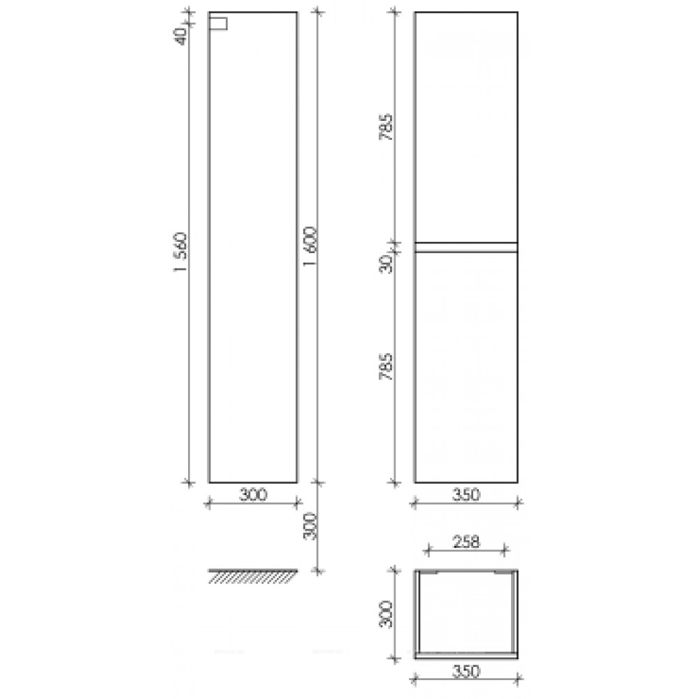 Пенал Sancos Urban PUR35W белый