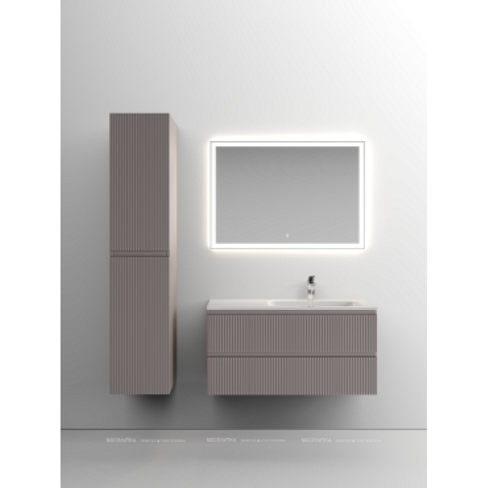 Тумба с раковиной Sancos Snob T 100 см SNT100RSM правая, doha soft