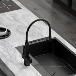 Смеситель для кухонной мойки Sancos Moro SC4006MB матовый черный