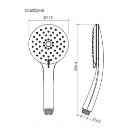 Душевая лейка SANCOS Lotus