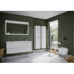 Тумба с раковиной Sancos Norma 2.0, 119 см., ламинат белый NR2.0120-1W,