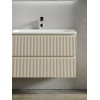 Тумба с раковиной Sancos Snob R 100 см SNR100RCE правая, beige soft