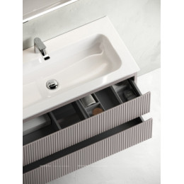 Тумба с раковиной Sancos Snob T 100 см SNT100RSM правая, doha soft