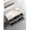 Тумба с раковиной Sancos Snob T 100 см SNT100RSM правая, doha soft