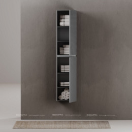 Шкаф-пенал Sancos Folk 35 см PFL35ES ergraut soft