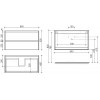 Тумба с раковиной Sancos Libra, 89 см., эмаль белый, LB90W