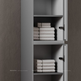 Шкаф-пенал Sancos Folk 35 см PFL35ES ergraut soft