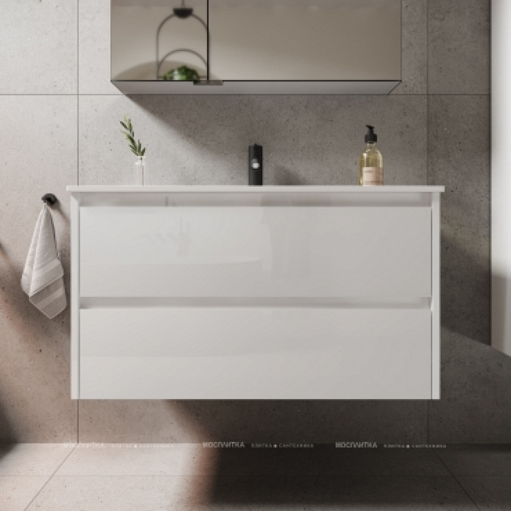 Тумба с раковиной Sancos Libra, 89 см., эмаль белый, LB90W