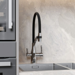 Смеситель для кухонной мойки Sancos Orta SC4008CH глянцевый хром