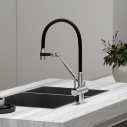 Смеситель для кухонной мойки Sancos Dora SC4003CH глянцевый хром