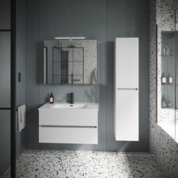 Тумба с раковиной Sancos Urban, 89 см., ламинат белый, UR90W