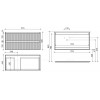Тумба с раковиной Sancos Snob T 100 см SNT100LW левая, bianco