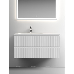 Тумба с раковиной Sancos Snob T 100 см SNT100LW левая, bianco