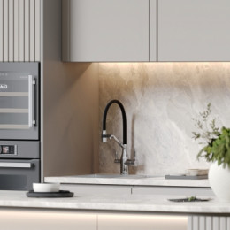 Смеситель для кухонной мойки Sancos Orta SC4008CH глянцевый хром