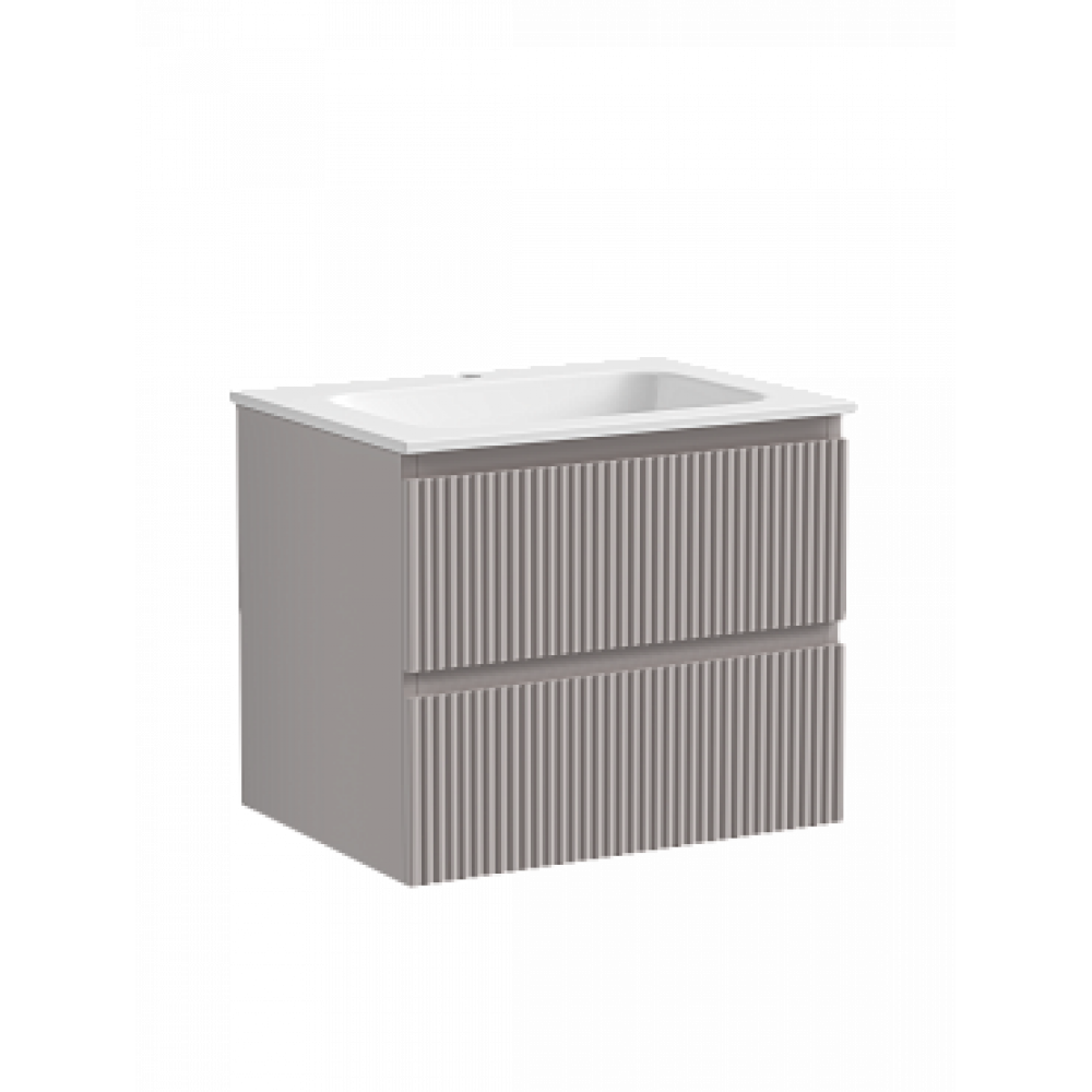 Тумба с раковиной Sancos Snob R 60 см SNR60SM doha soft
