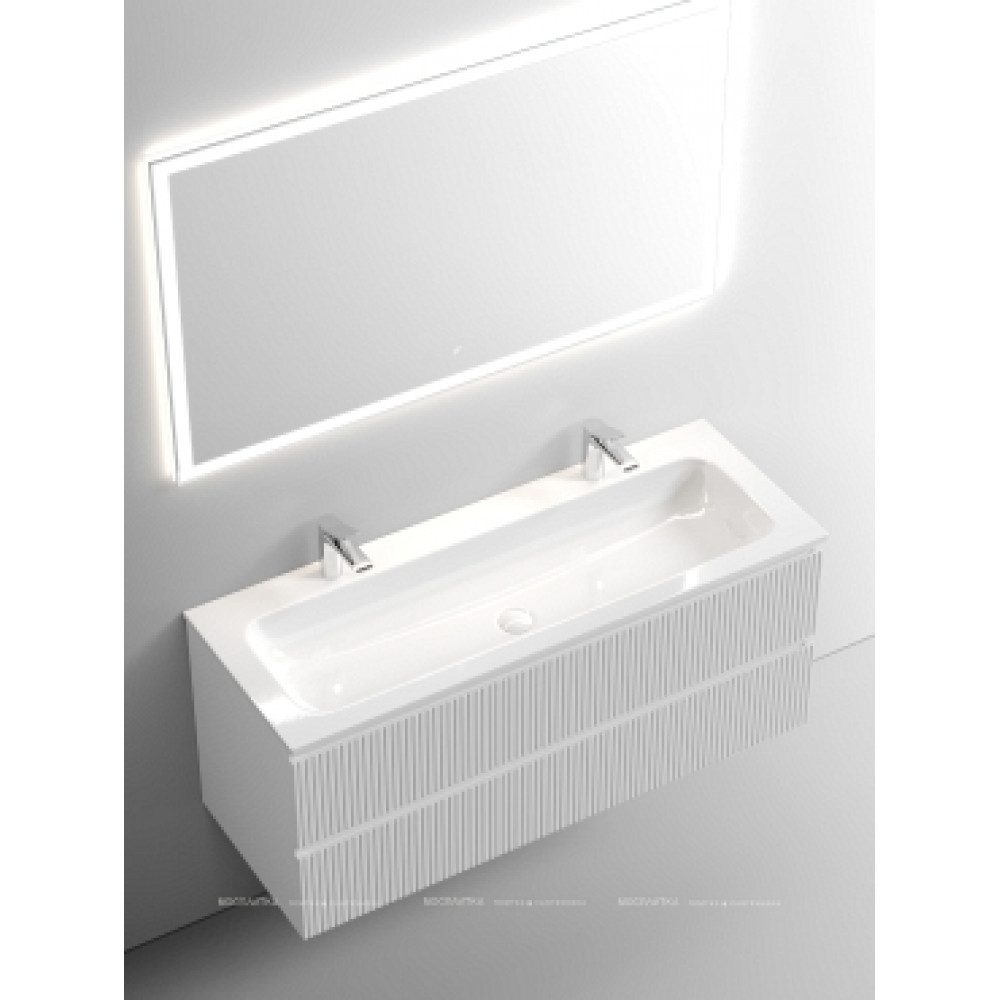 Тумба с раковиной Sancos Snob T 120 см SNT120W bianco