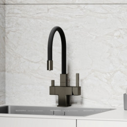 Смеситель для кухонной мойки Sancos Arno SC4005GG вороненая сталь