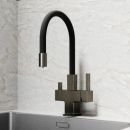 Смеситель для кухонной мойки Sancos Arno SC4005GG вороненая сталь