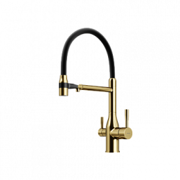 Смеситель для кухонной мойки Sancos Garda SC4009BG брашированное золото