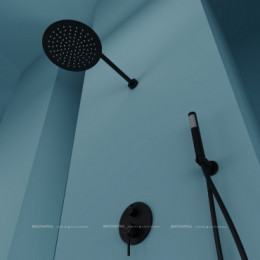 Душевой комплект Sancos Select SC3004MB 1 режим, матовый черный