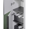 Шкаф-пенал Sancos Delta 35 см PDL35W дуб светлый \/ матовый белый