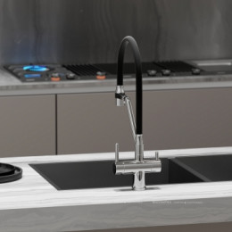 Смеситель для кухонной мойки Sancos Dora SC4003CH глянцевый хром