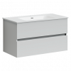 Тумба с раковиной Sancos Urban, 89 см., ламинат белый, UR90W