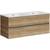 Тумба с раковиной Sancos Urban, 119 см., ламинат коричневый, UR120-2EG