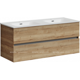 Тумба с раковиной Sancos Urban, 119 см., ламинат коричневый, UR120-2EG
