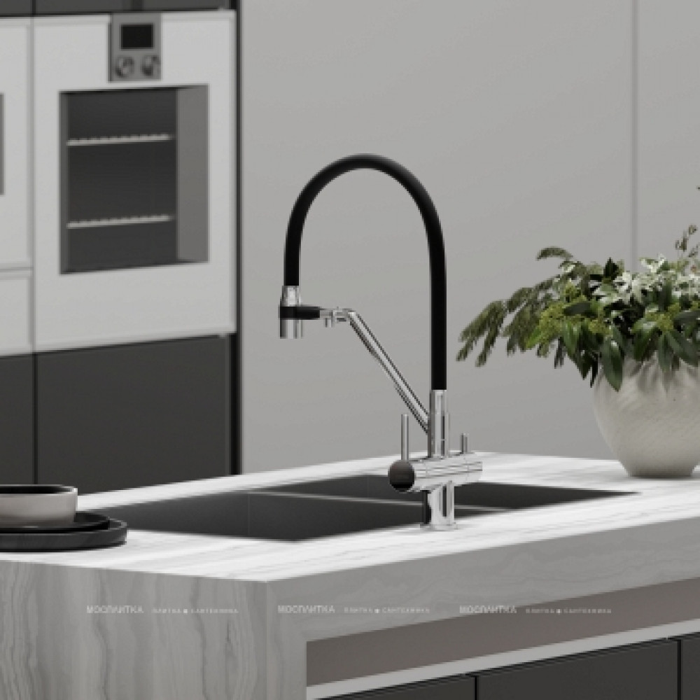 Смеситель для кухонной мойки Sancos Dora SC4003CH глянцевый хром