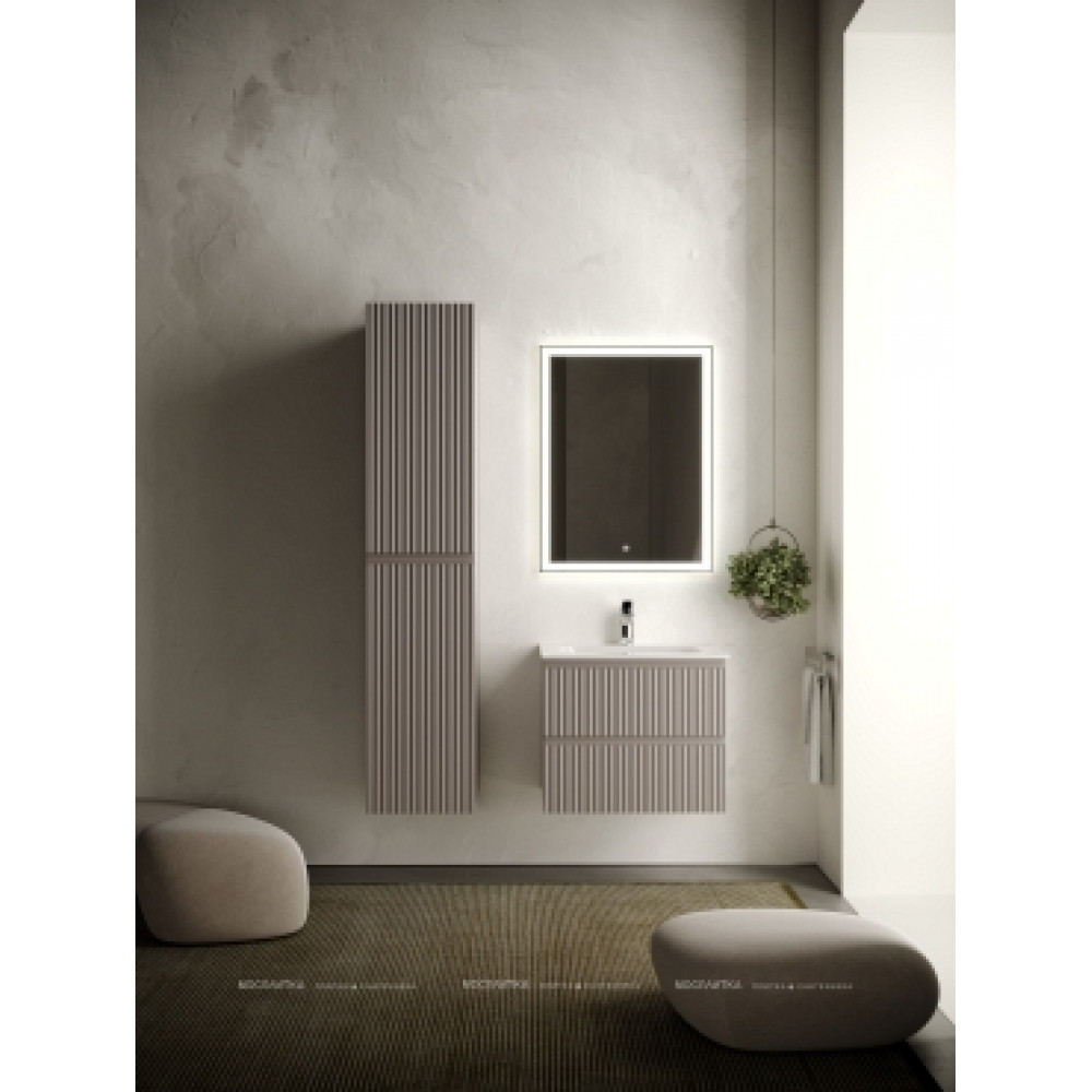 Тумба с раковиной Sancos Snob R 60 см SNR60SM doha soft