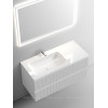 Тумба с раковиной Sancos Snob T 100 см SNT100LW левая, bianco