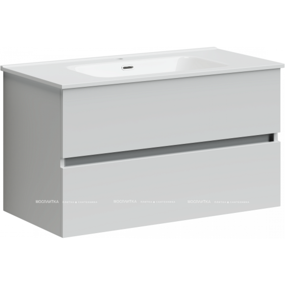 Тумба с раковиной Sancos Urban, 89 см., ламинат белый, UR90W