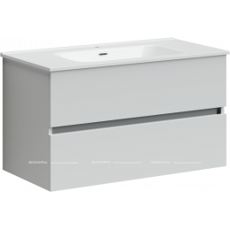 Тумба с раковиной Sancos Urban, 89 см., ламинат белый, UR90W