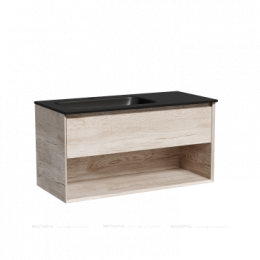 Тумба под раковину Sancos Marmi 1.0 100 см MR1.0100LEG дуб галифакс натуральный