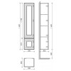 Шкаф-пенал Sancos Very 35 см PVR35RW правый, bianco