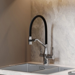 Смеситель для кухонной мойки Sancos Orta SC4008CH глянцевый хром