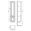 Шкаф-пенал Sancos Very 35 см PVR35LCE левый, beige soft
