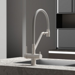 Смеситель для кухонной мойки Sancos Dora SC4003MW матовый белый