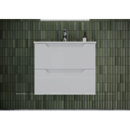 Тумба с раковиной Sancos Norma 2.0, 59 см., ламинат белый, NR2.060W