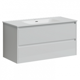 Тумба с раковиной Sancos Libra, 99 см., эмаль белый, LB100W