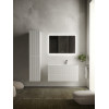 Тумба с раковиной Sancos Snob R 100 см SNR100RW правая, bianco